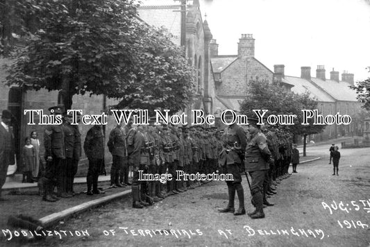 NO 2666 - Mobilization Of Tettitorials At Bellingham, Northumberland 1914 WW1