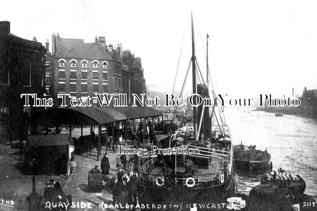 NO 2667 - The Quayside, Newcastle Upon Tyne, Northumberland c1913