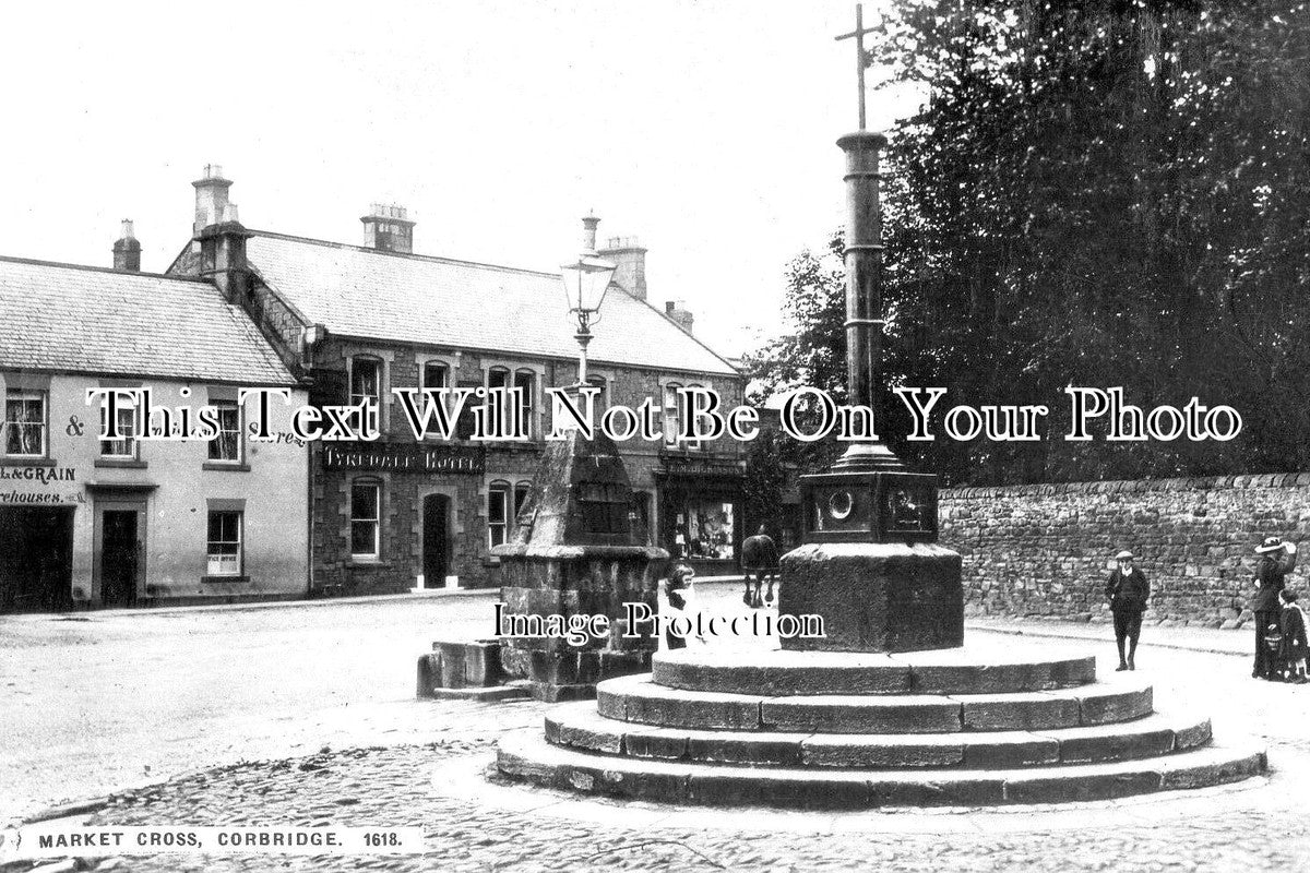 NO 2670 - Market Cross, Corbridge, Hexham, Northumberland c1916