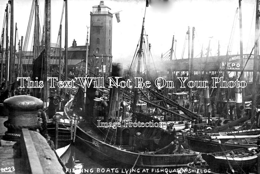 NO 2672 - Fishing Boats At Fish Quay, North Shields, Northumberland