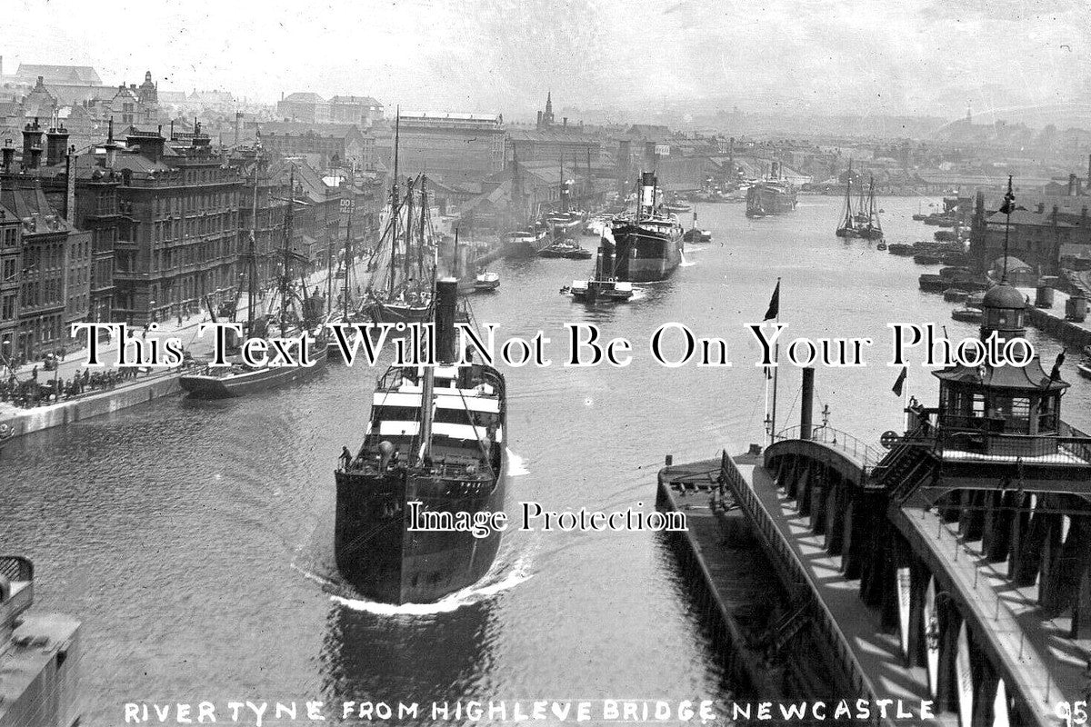 NO 2674 - River Tyne From High Level Bridge, Newcastle, Northumberland