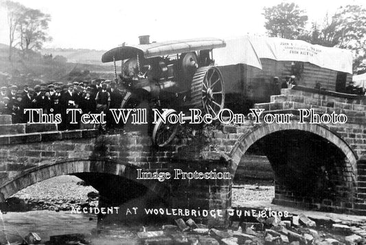 NO 2685 - Accident At Wooler Bridge, Northumberland 1908