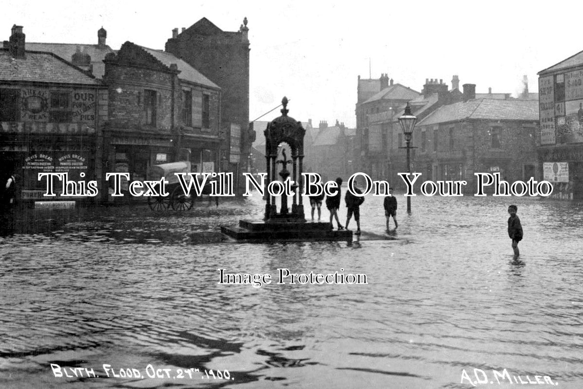 NO 2712 - Blyth Flood, Northumberland 1900