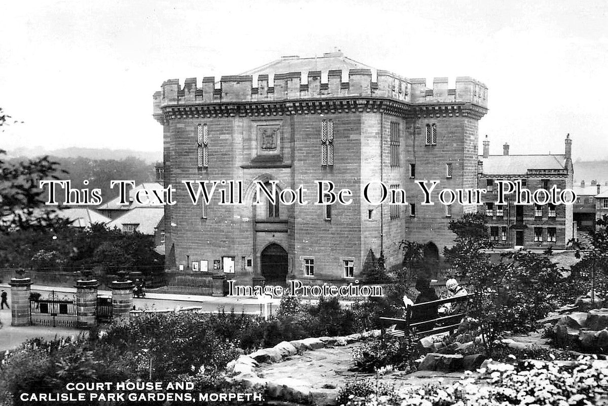 NO 2725 - Court House & Carlisle Park Gardens, Morpeth, Northumberland