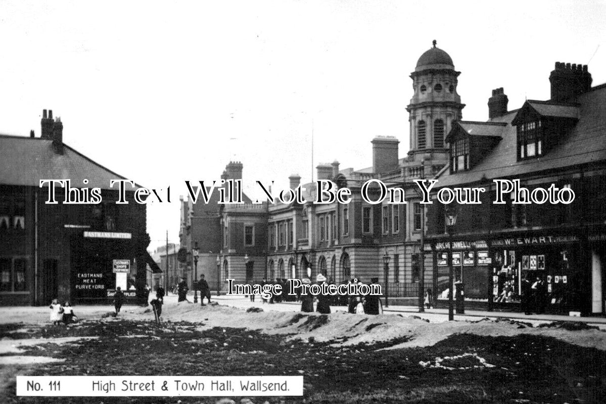 NO 2743 - High Street & Town Hall, Wallsend, Northumberland