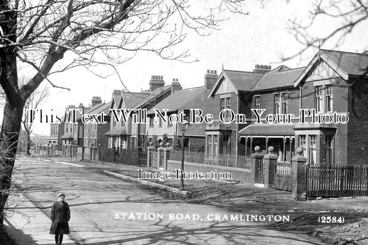 NO 2746 - Station Road, Cramlington, Northumberland c1915