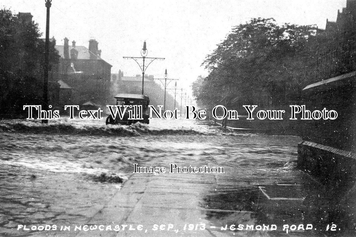 NO 2753 - Floods In Newcastle, Jesmond Road, Northumberland 1913