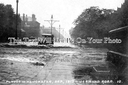 NO 2753 - Floods In Newcastle, Jesmond Road, Northumberland 1913