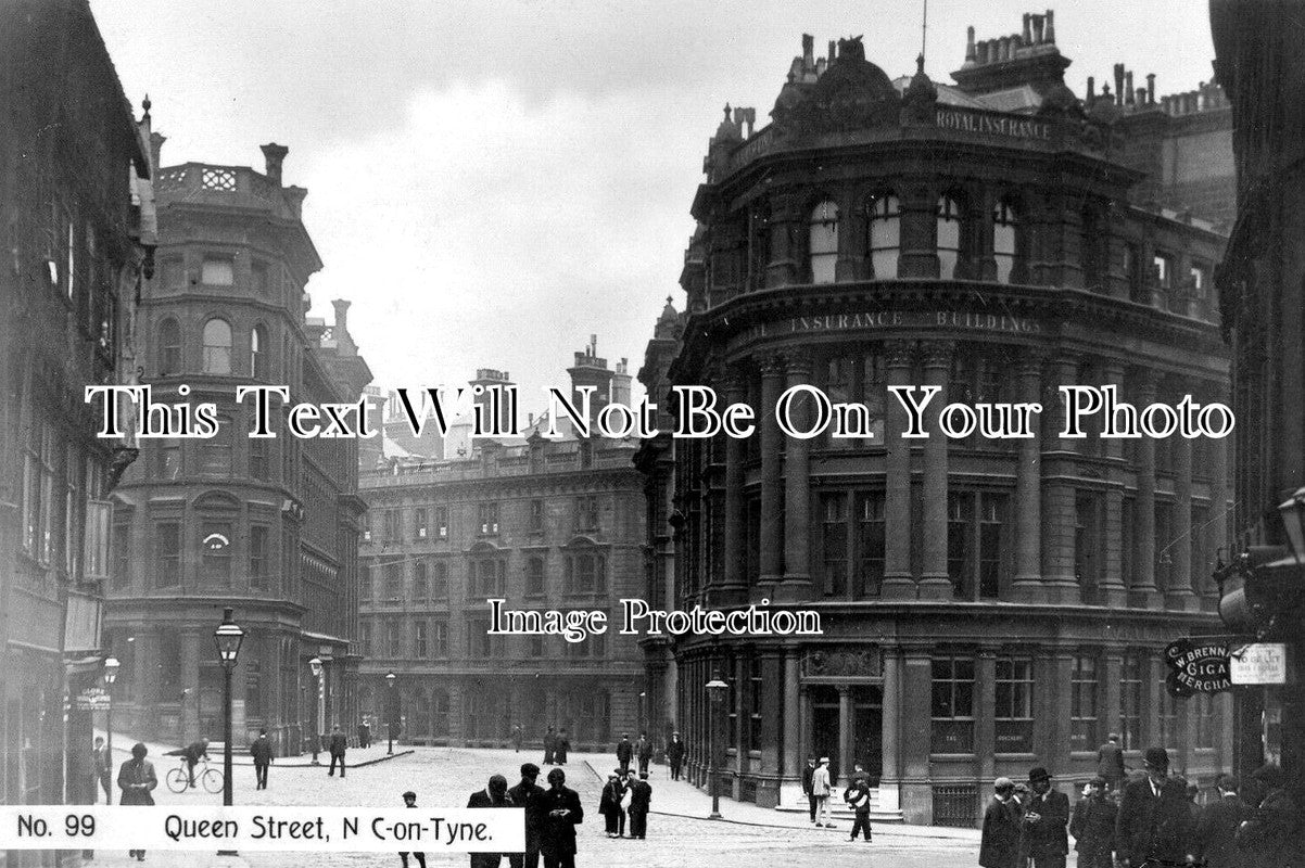 NO 2766 - Queen Street, Newcastle Upon Tyne, Northumberland c1909