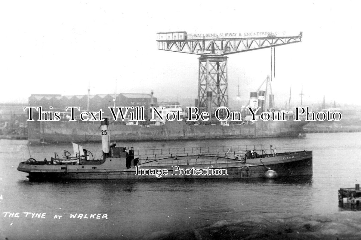 NO 2804 - The Tyne At Walker, Wallsend, Northumberland