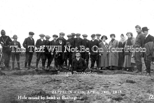 NO 2848 - Zeppelin Raid At Bedlington, Northumberland 1915 WW1