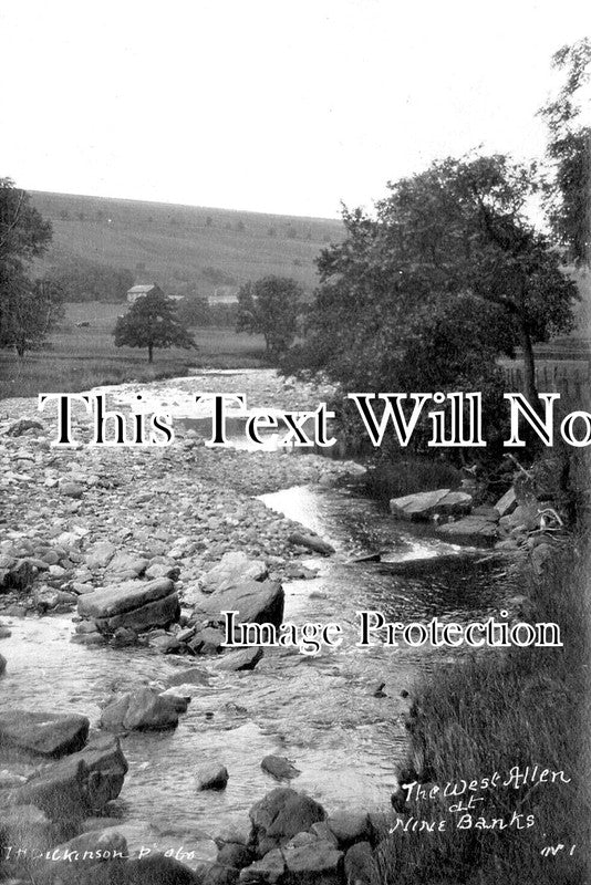 NO 2855 - The West Allen At Ninebanks, Allendale, Northumberland c1920