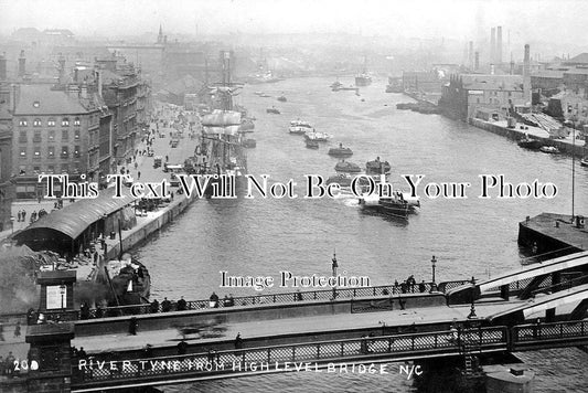 NO 2870 - River Tyne From High Level Bridge, Newcastle Upon Tyne