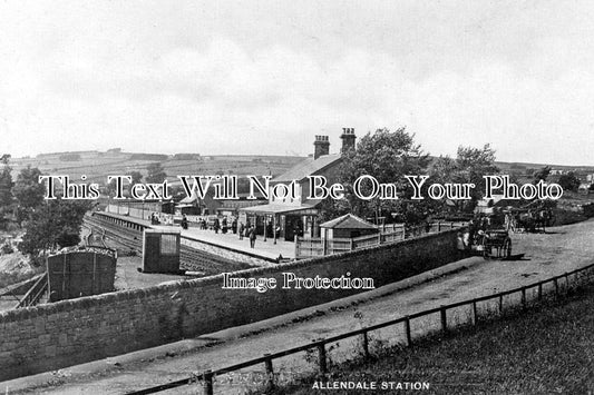 NO 2872 - Allendale Railway Station, Northumberland c1917