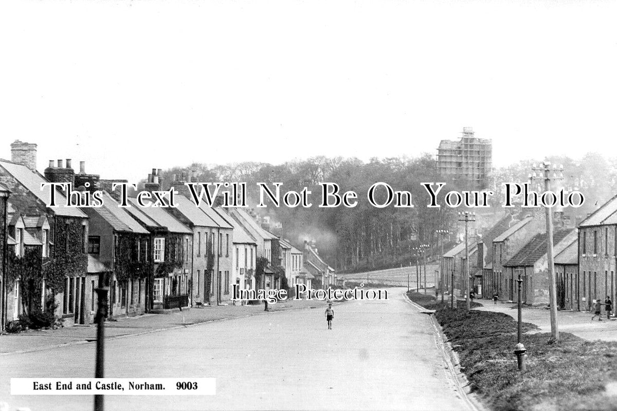 NO 2896 - East End & Castle, Norham, Northumberland