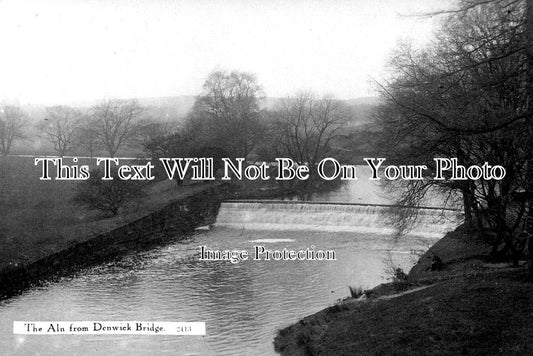 NO 2905 - The Aln From Denwick Bridge, Alnwick, Northumberland