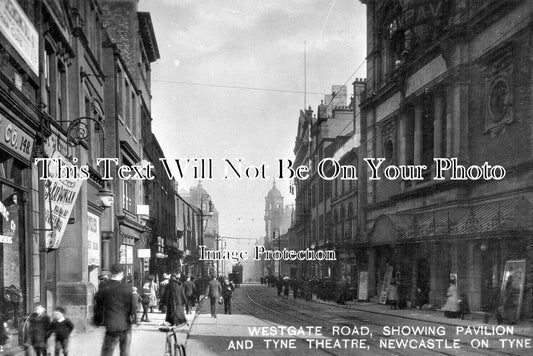 NO 2910 - Westgate Road & Pavilion, Newcastle On Tyne c1910