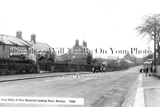 NO 2915 - Horsley Post Office & War Memorial, Northumberland c1927