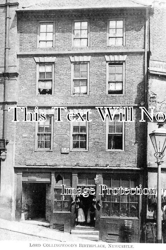 NO 2993 - Lord Collingwoods Birthplace, Newcastle, Northumberland