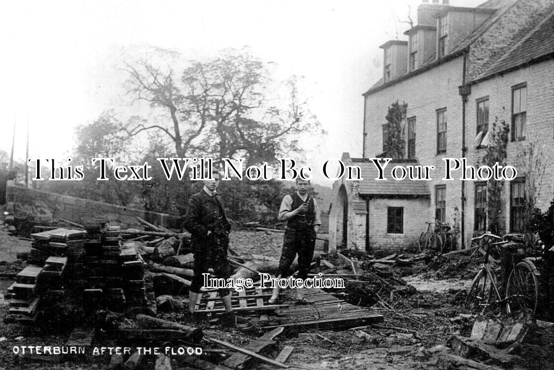 NO 3007 - Otterburn After The Flood, Northumberland