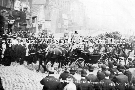 NO 3011 - Official Japanese Visit To Newcastle, Northumberland 1906
