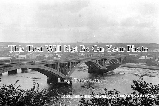 NO 3023 - New Bridge From Ramparts Berwick, Northumberland