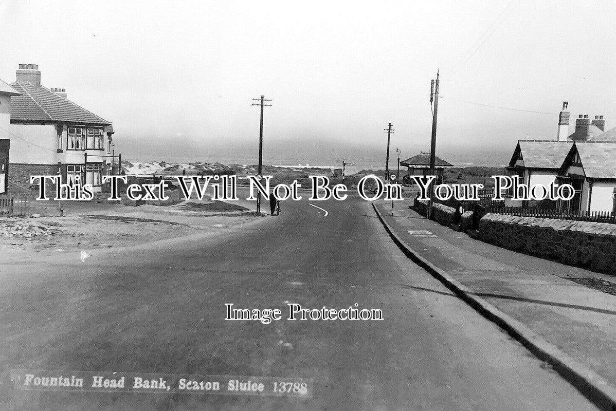 NO 3032 - Fountain Head Bank, Seaton Sluice, Northumberland c1942