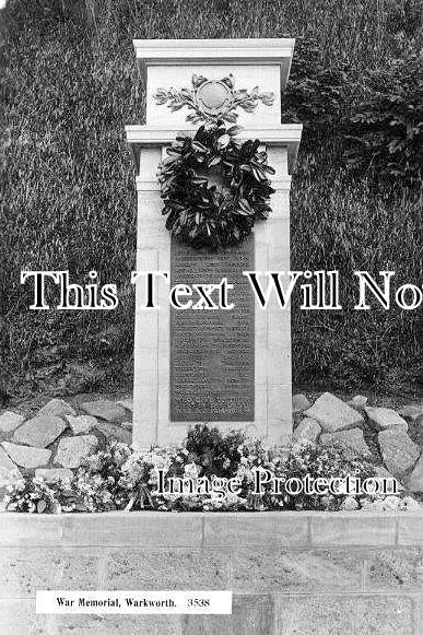 NO 3081 - Warkworth War Memorial, Northumberland