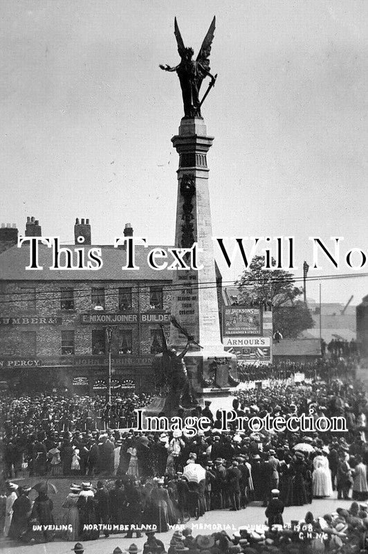 NO 3093 - Unveiling Northumberland War Memoiral 1908