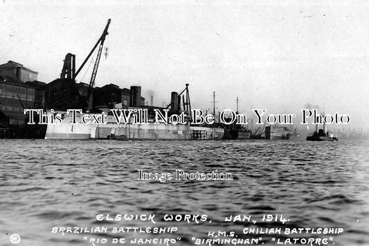 NO 316 - Elswick Works RIO (HMS Agincourt) Birmingham Latorre Battleship Crusier
