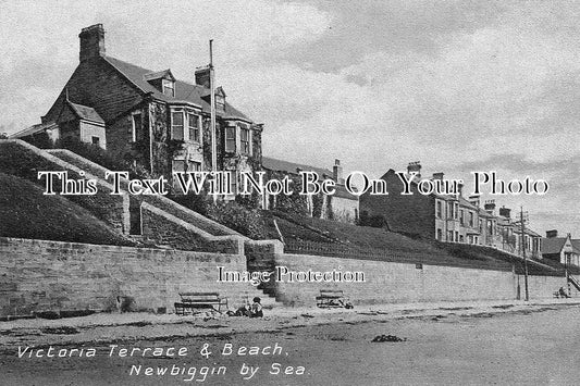NO 34 - Victoria Terrace & Beach, Newbiggin By The Sea, Northumberland