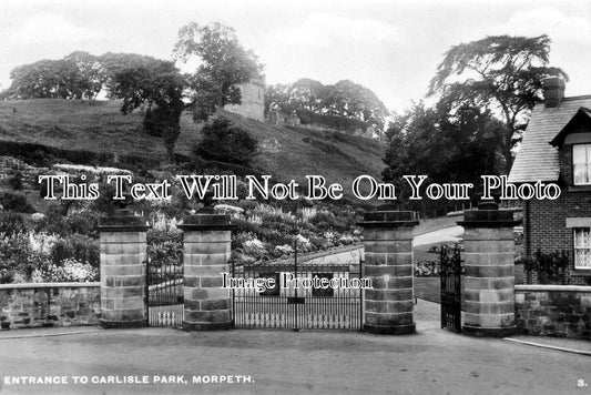NO 366 - Entrance To Carlisle Park, Morpeth, Northumberland