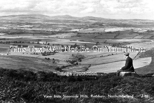 NO 367 - View From Simonside Hills, Rothbury, Northumberland