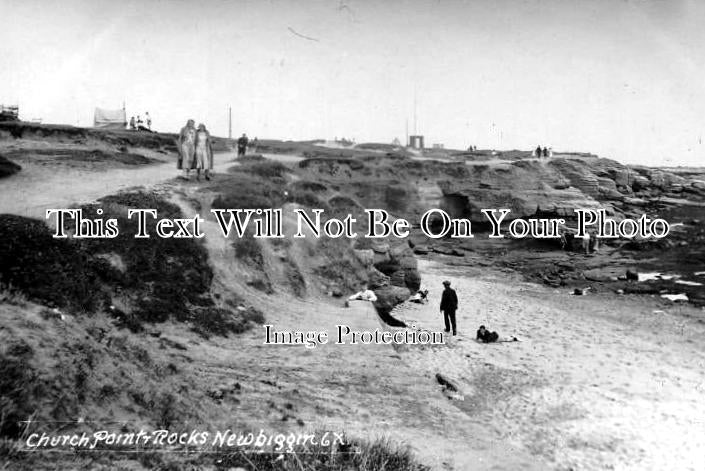 NO 373 - Church Point & Rocks, Newbiggin, Northumberland