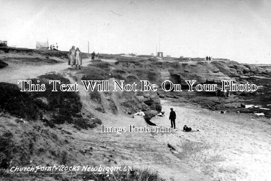 NO 373 - Church Point & Rocks, Newbiggin, Northumberland