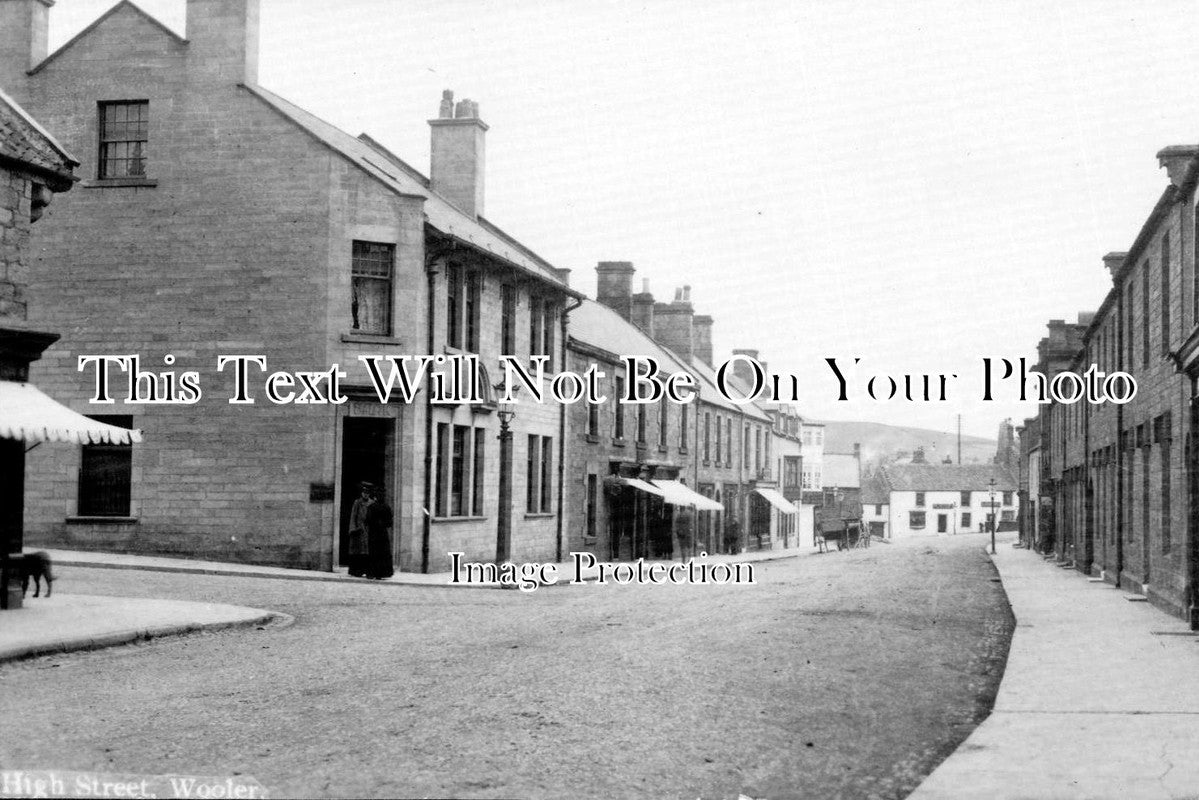 NO 429 - High Street & Bank, Wooler, Northumberland