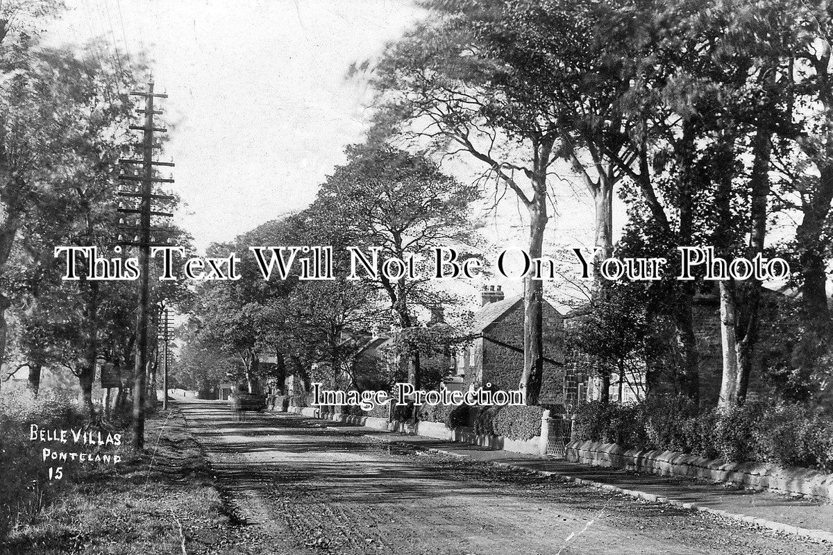NO 442 - Belle Villas, Ponteland, Northumberland c1909