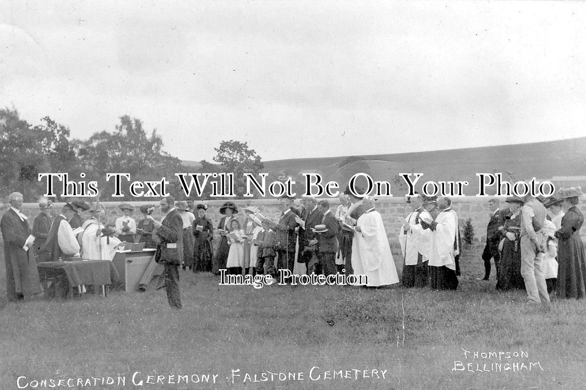 NO 454 - Bishop Consecration Ceremony, Falstone Cemetery, Northumberland c1911