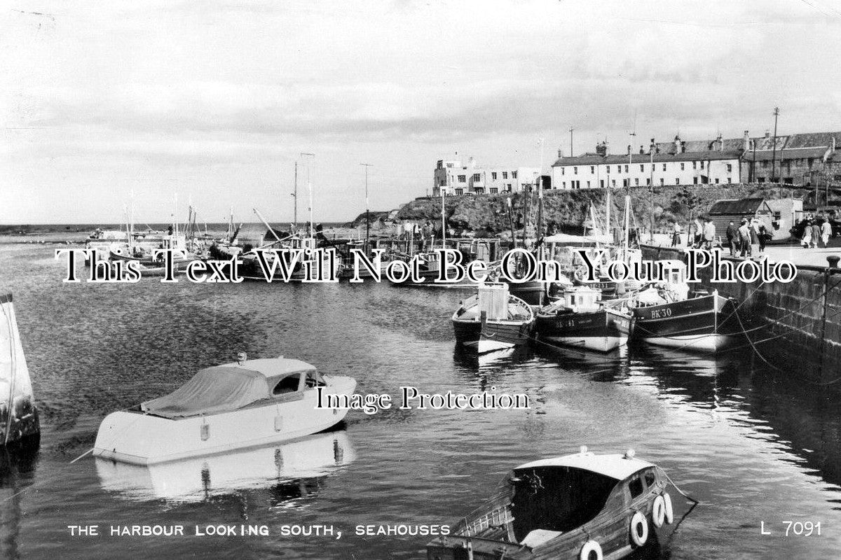 NO 490 - The Harbour Looking South, Seahouses, Northumberland