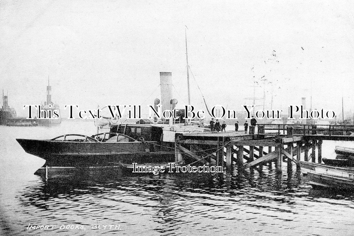 NO 511 - Import Docks, Blyth, Northumberland c1905
