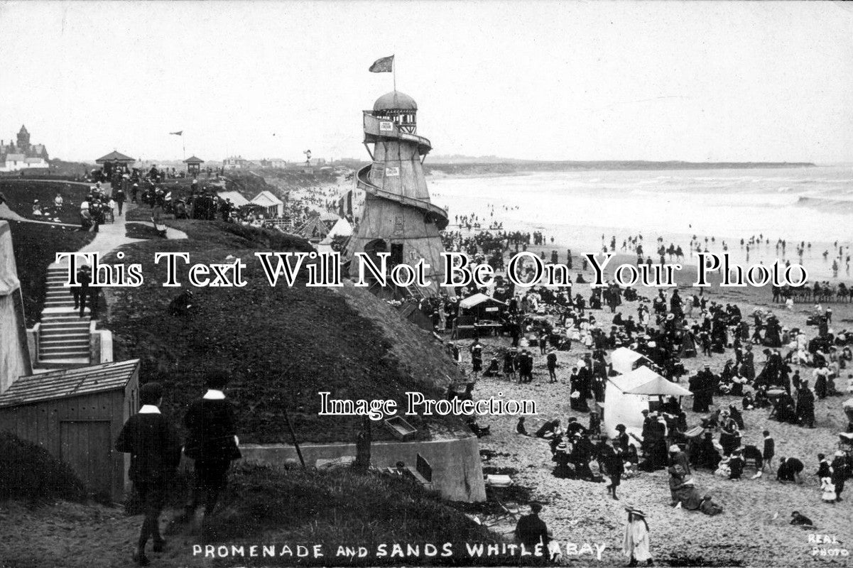 NO 529 - Promenade & Sands, Whitley Bay, Northumberland
