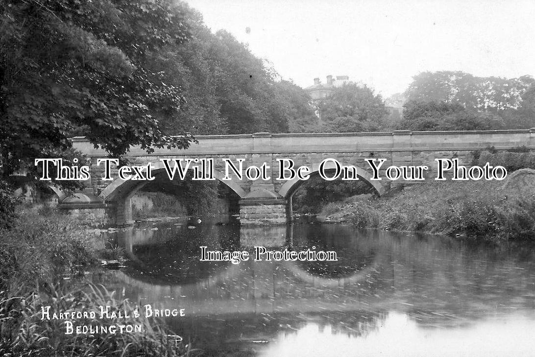NO 533 - Hartford Hall & Bridge, Bedlington, Northumberland c1913