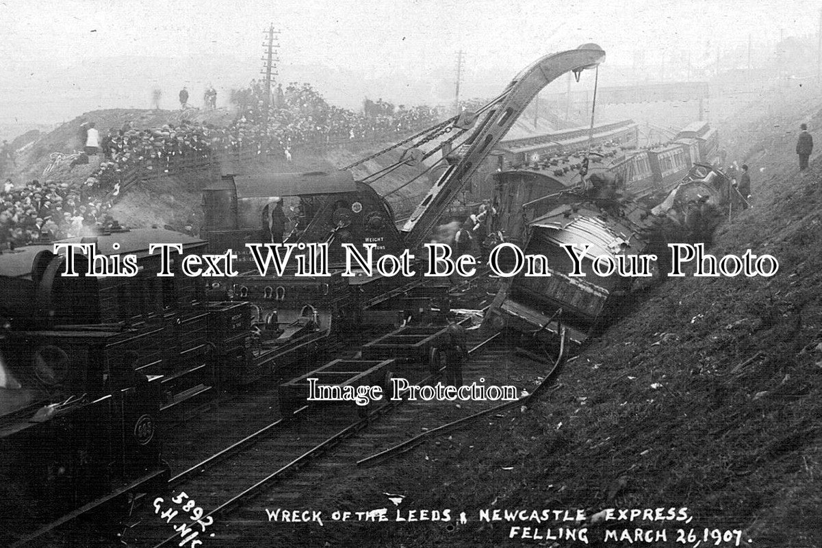 NO 542 - Wreck Of The Leeds & Newcastle Express, Felling, Northumberland