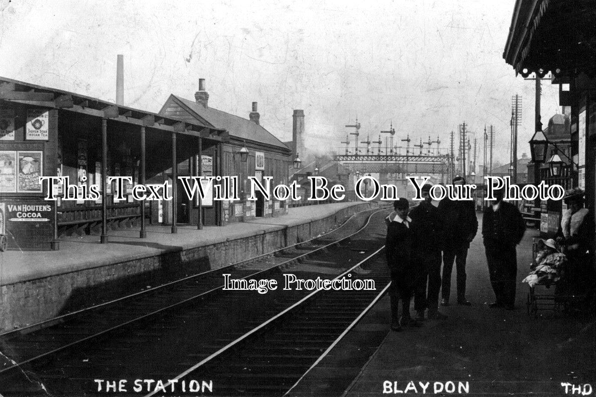 NO 553 - Blaydon On Tyne Railway Station, Northumberland c1907