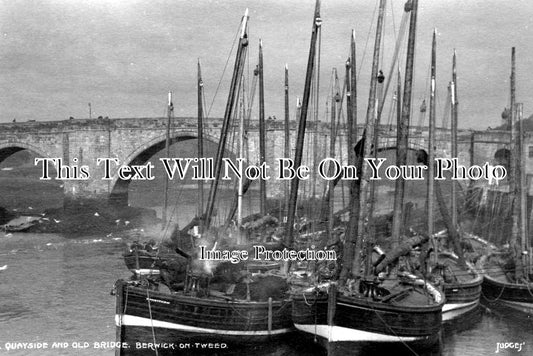 NO 623 - Quayside & Old Bridge, Berwick On Tweed, Northumberland