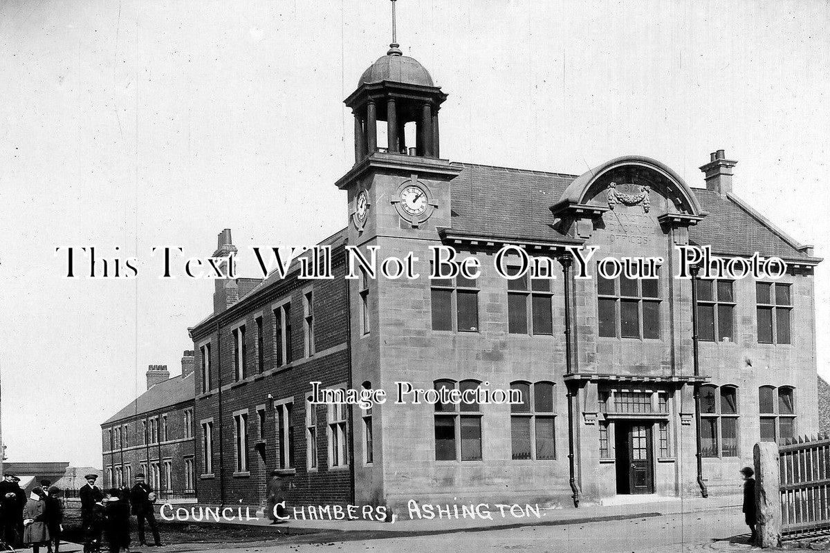 NO 625 - Council Chambers, Ashington, Northumberland c1913