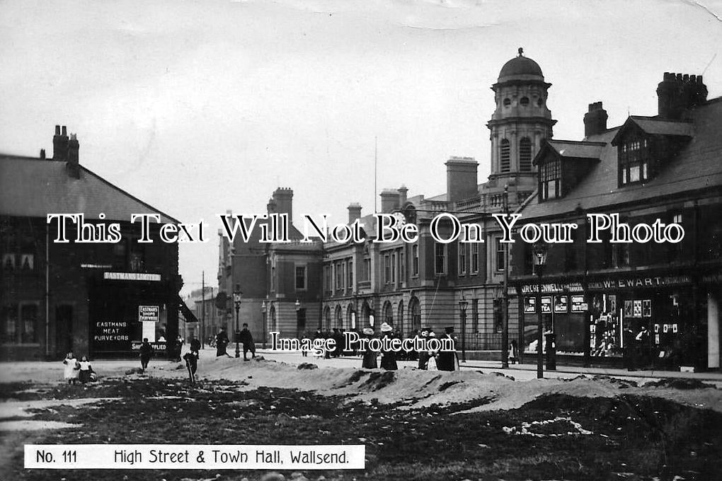 NO 632 - Wallsend. High Street & Town Hall