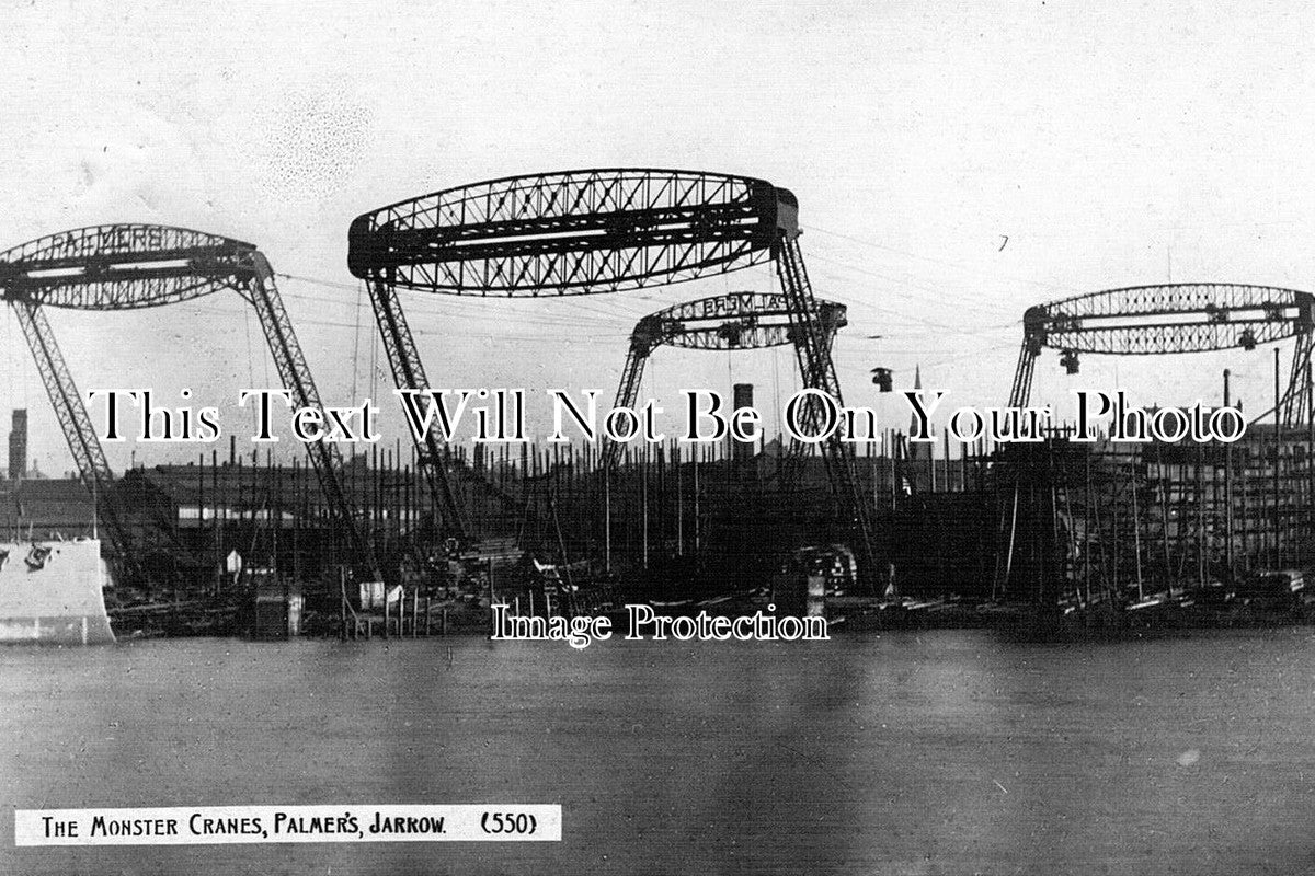 NO 640 - The Monster Cranes, Palmers Jarrow, Tyne & Wear, Northumberland