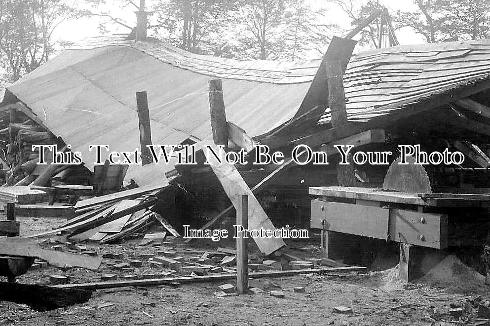 NO 788 - Alnwick Saw Mill Disaster Storm Damage, Northumberland