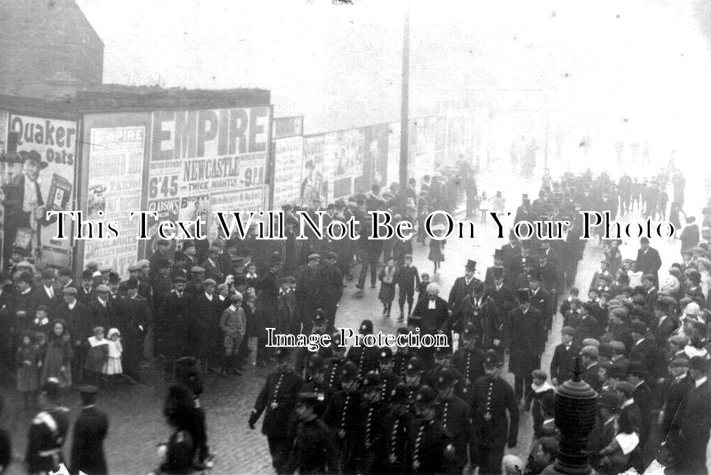NO 809 - Police Procession In Wallsend, Northumberland c1907